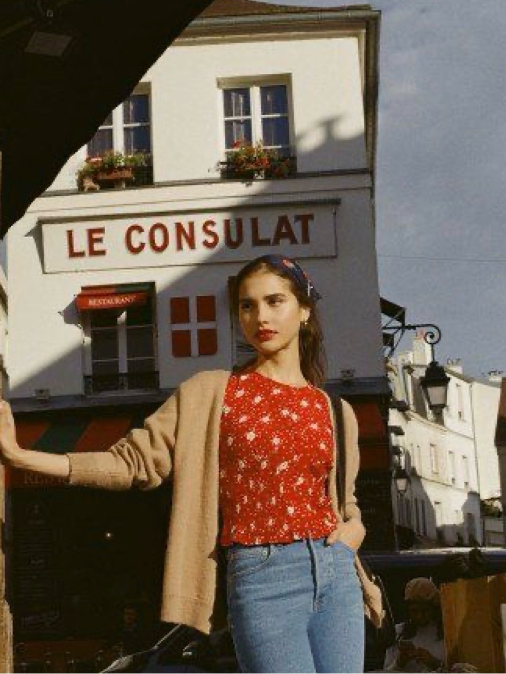 Rouje Red and White Floral Blouse